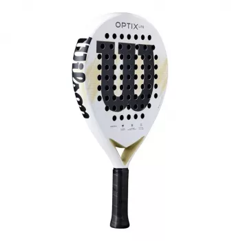 Wilson Optix V2 Lite padelmaila - pisaramuoto, pehmeä EVA-ydin, lasikuitu pinta, musta/vihreä