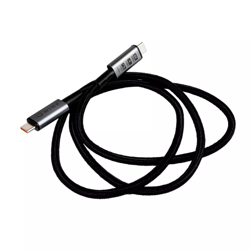 WINX LINK Pro Type-C 1m kaapeli 100W PD USB 2.0 480Mbps musta