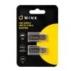 WINX LINK Simple USB-Type-C-adapteri kaksipakkaus (USB-A-uros USB-C-naaras, 5Gbit/s, 15W, Space Grey, 2 kpl:n pakkaus)