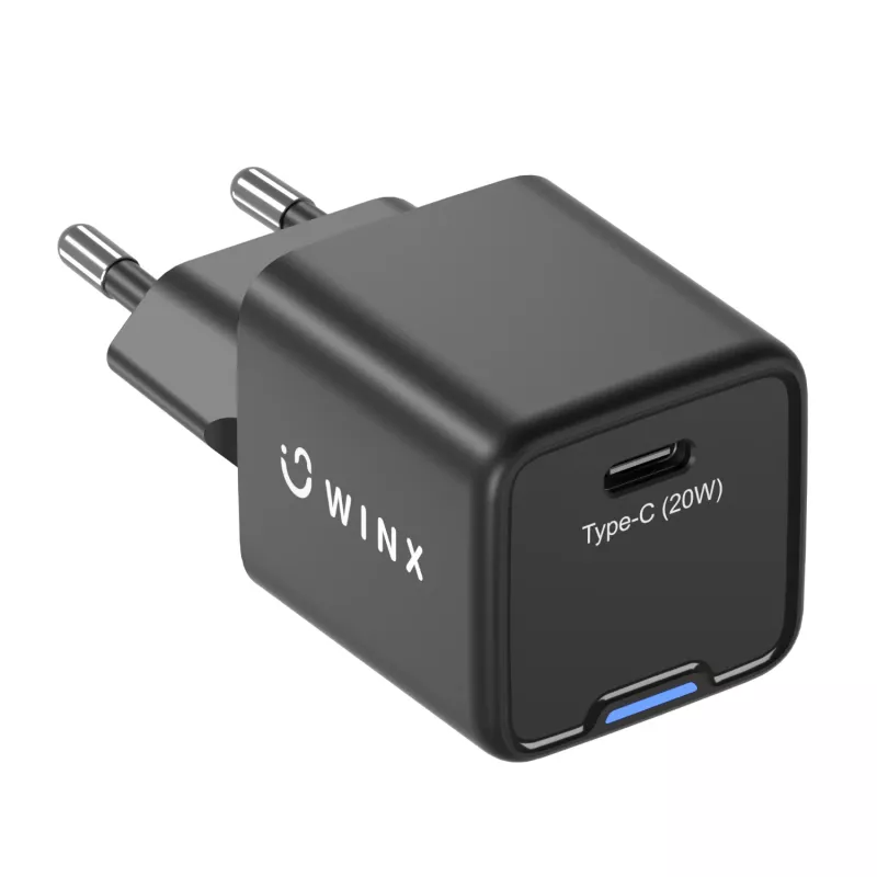 WINX POWER Essential Type-C 20W GaN seinälaturi - valkoinen