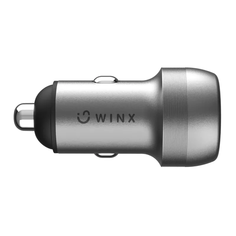 WINX POWER Fast 89W autolaturi - USB-C PD 67W + USB-A QC 18W, musta