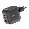 WINX POWER Max 65W GaN-seinälaturi - 2x USB-C PD, 1x USB-A QC, musta