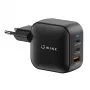 WINX POWER Max 65W GaN-seinälaturi - 2x USB-C PD, 1x USB-A QC, musta