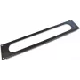 Wirewin 19 inch 2U kaapeliläpivientilevy ilman harjaa, musta RAL9005 (KDP 2HE OB BL)