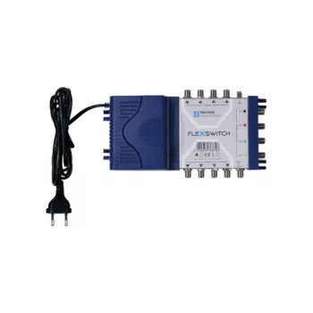 WISI DXS0508 FLEXSWITCH multiswitch 5 tuloa 8 lähtöä aktiivinen virtalähteellä
