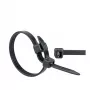 WKK nippuside 370 mm 7,60 mm musta UV-stabiloitu 100 kpl