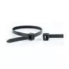 WKK UV-stabiloitu musta nylon-nippuside 100 x 2,5 mm, 100 kpl:n pakkaus