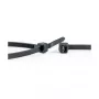 WKK UV-stabiloitu musta nylon-nippuside 100 x 2,5 mm, 100 kpl:n pakkaus