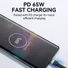 Wozinsky 1 m USB-C - USB-C-kaapeli 60W PD pikalataus ja datasynti musta