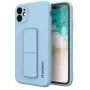 Wozinsky Apple iPhone 12 Kickstand-kuori silikonikuori jalustalla sininen