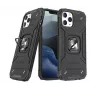 Wozinsky Apple iPhone 12 Pro Max Ring Armor kotelo jalustalla - jykevä suojakotelo, musta