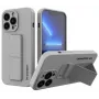Wozinsky Apple iPhone 13 Kickstand -kotelo silikonikotelo jalustalla harmaa