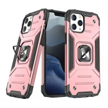 Wozinsky Apple iPhone 13 Pro Ring Armor -kuori jalustalla vahva roteva pinkki