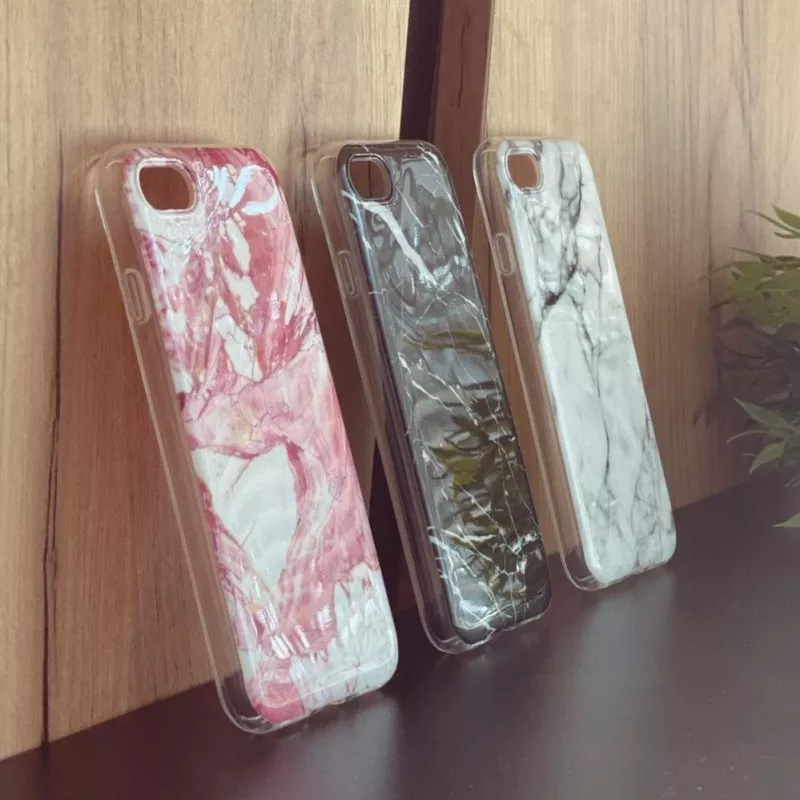 Wozinsky Black Marble TPU -kuori Samsung A73:lle