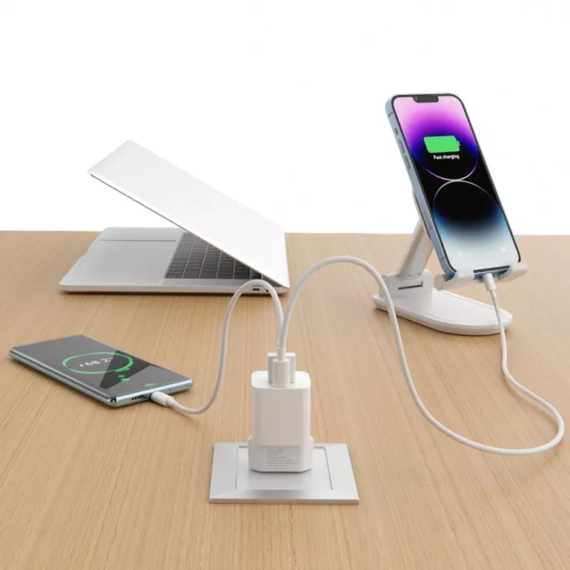 Wozinsky CMWCW 20W USB-C / USB-A verkkolaite - valkoinen