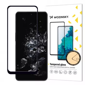Wozinsky Full Glue karkaistu lasi näytönsuoja OnePlus 10T / OnePlus Ace Pro, 9H kovuus, koko pinnan peitto, musta kehys