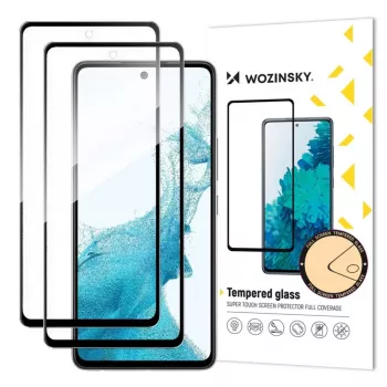 Wozinsky Full Glue karkaistu lasi näytönsuoja Samsung Galaxy A57 (2 kpl:n pakkaus)