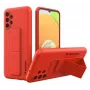 Wozinsky Samsung Galaxy A13 5G Kickstand -kuori silikoninen tukijalkakotelo punainen