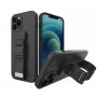 Wozinsky Samsung Galaxy A52s 5G / A52 5G / A52 4G -kotelo geelinen kaularemeli ketjulla kukkaro kaularemeli musta