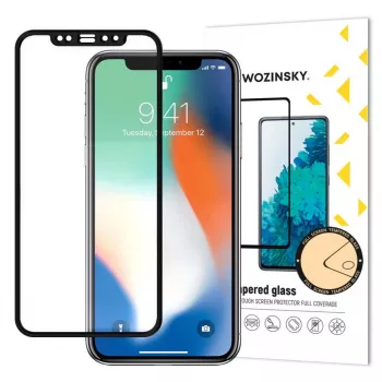 Wozinsky Super Tough Full Glue karkaistu lasi koko näytön suojakalvo koteloyhteensopiva Apple iPhone XR / iPhone 11 musta