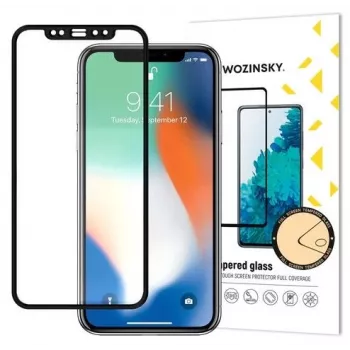 Wozinsky Super Tough Full Glue karkaistu lasi koko näytön suojakalvo koteloyhteensopiva Apple iPhone XR / iPhone 11 musta
