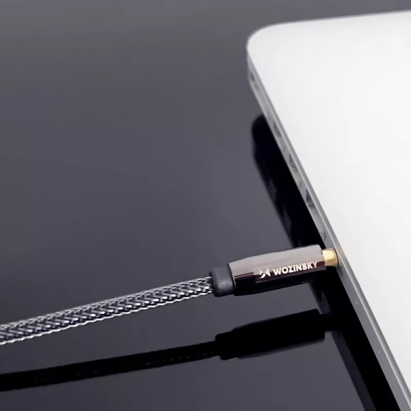 Wozinsky USB-C - USB-C -kaapeli 3 m musta 60W PD pikalataus ja datan synkronointi