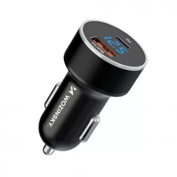 Wozinsky WDCCAC USB-C USB-A 36W autolaturi - musta