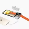 Wozinsky White Lightning (uros) - 1 m USB-A - Lightning -kaapeli, valkoinen