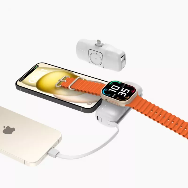 Wozinsky White Lightning (uros) - 1 m USB-A - Lightning -kaapeli, valkoinen