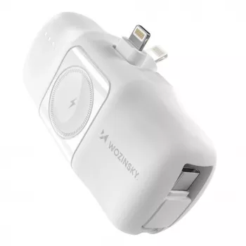 Wozinsky White Lightning (uros) - 1 m USB-A - Lightning -kaapeli, valkoinen