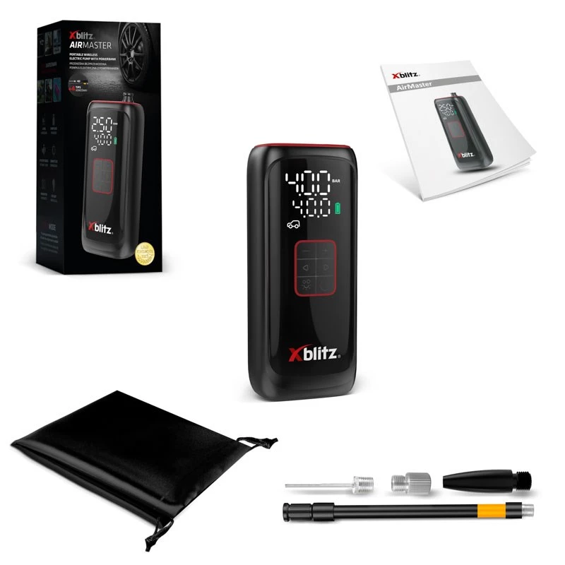 Xblitz AIRMASTER sähköpumppu 150 PSI digitaalinen LED auto-stop
