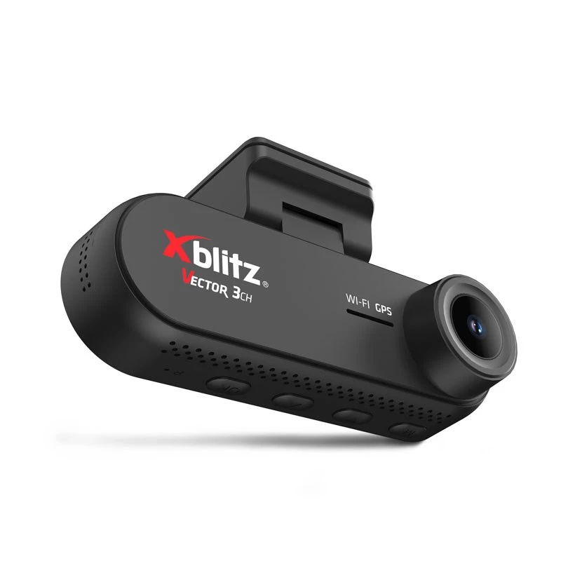 XBLITZ VECTOR 3CH 3-kanavainen DVR peruutuskameralla, Wi-Fi ja GPS