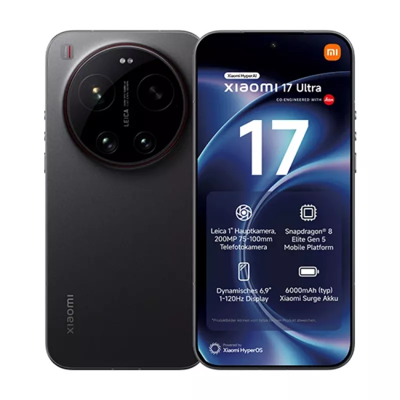 Xiaomi 17 Ultra 5G 16/512GB musta