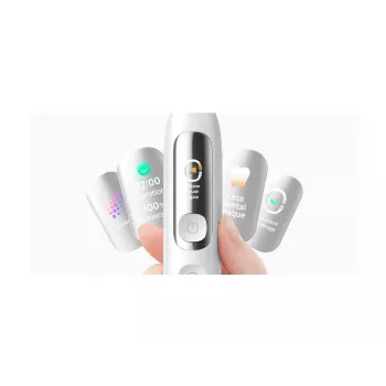 Xiaomi Mijia Smart Servo-Oscillation sähköhammasharja Pro valkoinen – Sonic, 39 600 värähtelyä/min, Bluetooth, IPX7, langaton lataus, EU