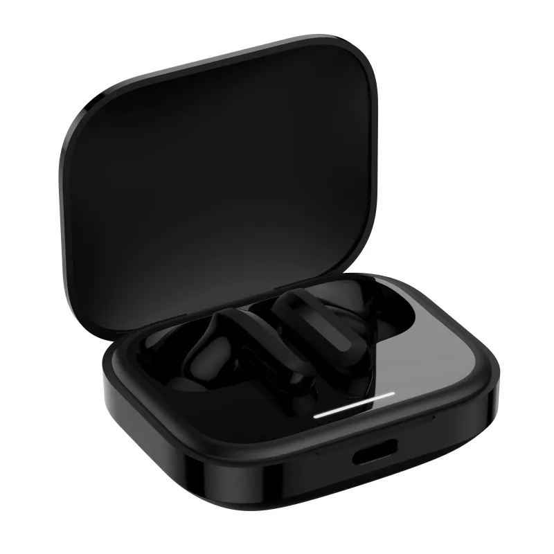 Xiaomi Redmi Buds 5 True Wireless nappikuulokkeet hybridi ANC:llä, 46dB, Bluetooth 5.3, IP54, musta
