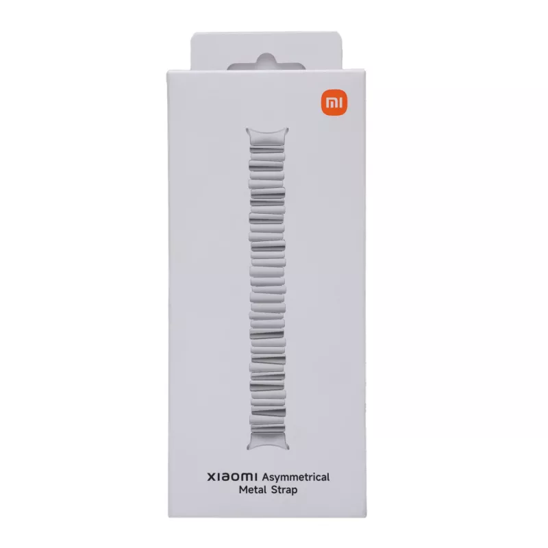 Xiaomi Smart Band 10 asymmetrinen metalliranneke – hopea