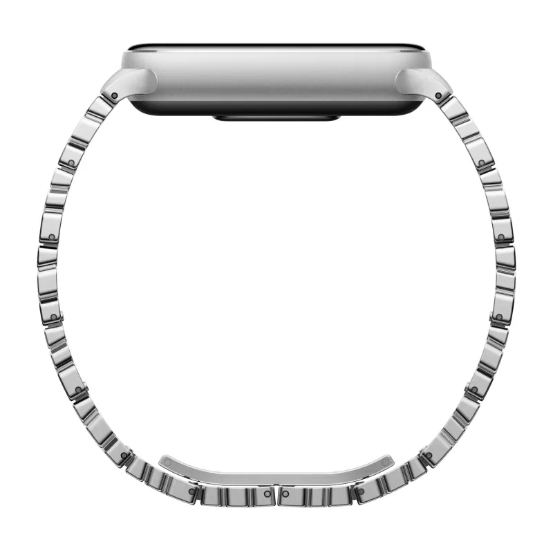 Xiaomi Smart Band 10 asymmetrinen metalliranneke – hopea