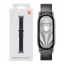 Xiaomi Smart Band 10 neulottu silkkinen ranneke - eebenmusta