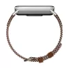 Xiaomi Smart Band 10 neulottu silkkiranneke - sulkaruskea