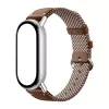 Xiaomi Smart Band 10 neulottu silkkiranneke - sulkaruskea