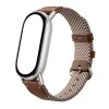 Xiaomi Smart Band 10 neulottu silkkiranneke - sulkaruskea