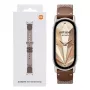 Xiaomi Smart Band 10 neulottu silkkiranneke - sulkaruskea