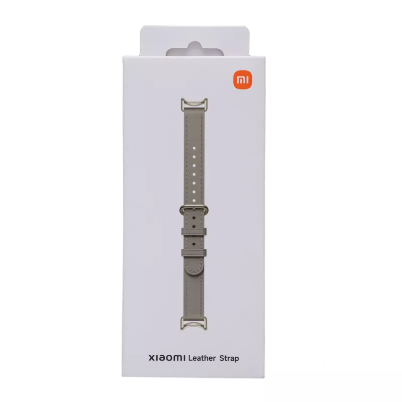 Xiaomi Smart Band 10 nahkaranneke - harmaa