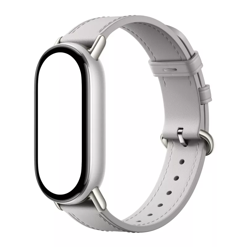 Xiaomi Smart Band 10 nahkaranneke - harmaa