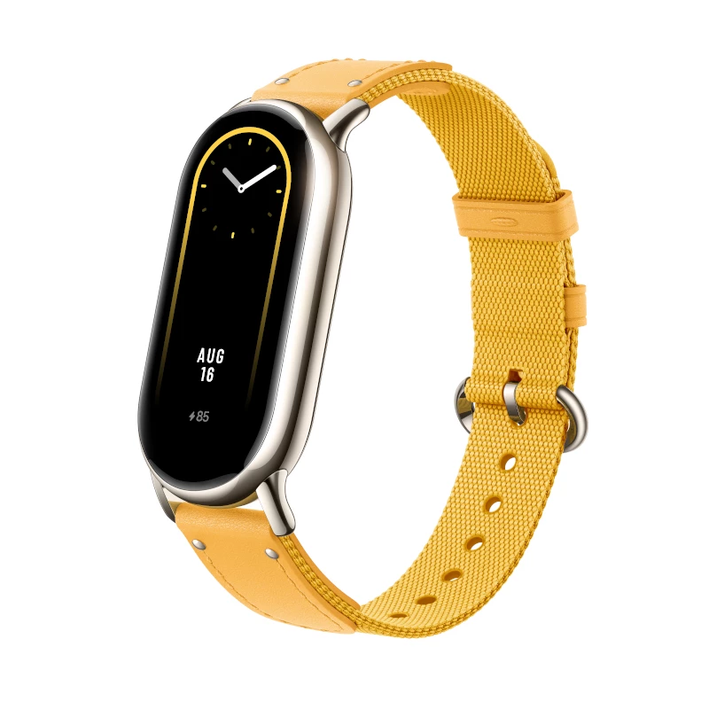 Xiaomi Smart Band 8 punottu ranneke - keltainen