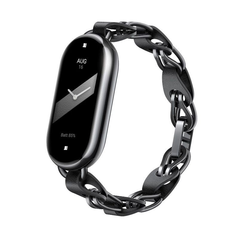 Xiaomi Smart Band 8 -ketjuranneke - musta