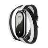 Xiaomi Smart Band 8 kaksinkertainen kääntöranneranneke - musta ja valkoinen