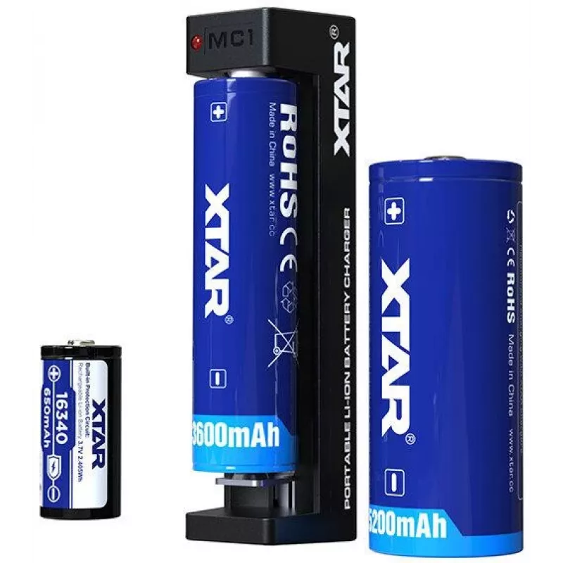 XTAR MC1 USB-C yhden paikan litiumioniakkulaturi