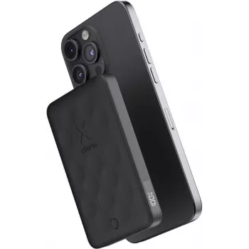 XTORM FS5 magneettinen langaton varavirtalähde 5000 mAh 18,5 Wh 18W PD USB-C Midnight Black
