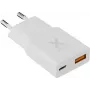 Xtorm Go2 Series SlimLine seinälaturi 33W 1x USB-C 1x USB-A valkoinen